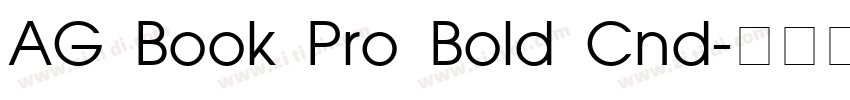 AG Book Pro Bold Cnd字体转换